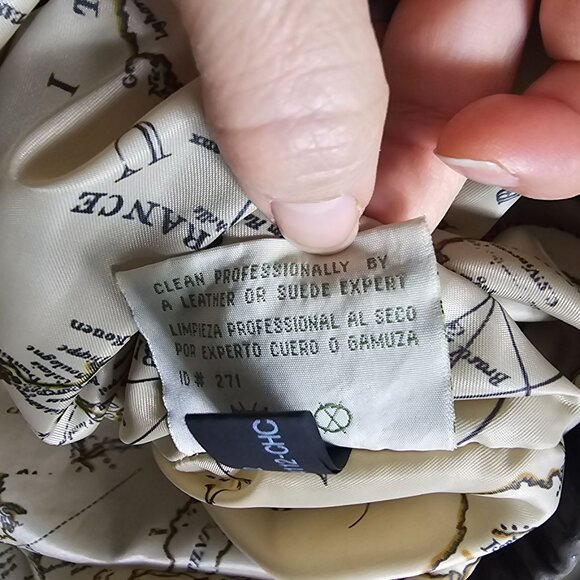 G-III Leather Bomber Jacket XXL Brown Full Zip Map Lining Aviator Pilot MA34112 - Picture 9 of 16